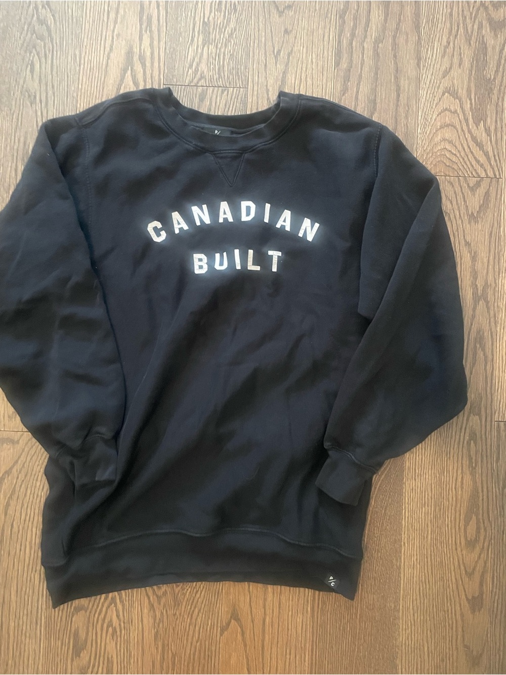Peace collective Canadian Built Black Crewneck Sweatshirt - unisex